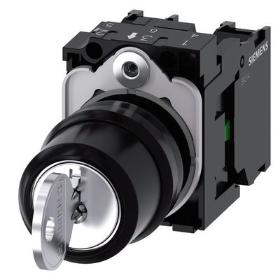 3SU1100-4BL11-1NA0 RONIS plástico SIRIUS ACT Unidad completa con interruptor de teclas de 3 posiciones