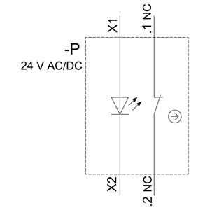 PLC 3SU1102-0AB20-1CA0 SIRIUS ACT Pushbutton Terminal de tornillo instantáneo de plástico con luz roja