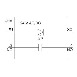PLC 3SU1102-0AB60-1BA0 SIRIUS ACT unidad completa botón 1NO terminal de tornillo blanco
