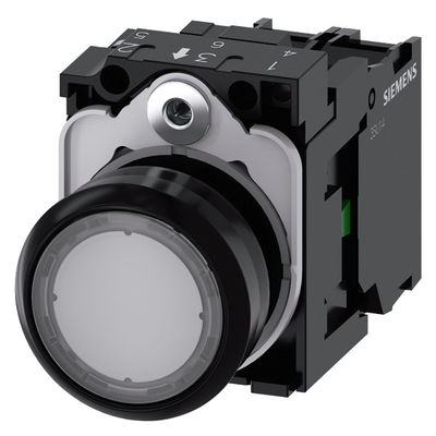 3SU1102-0AB70-1BA0 SIRIUS ACT Unidad completa de pulsador para botón plano iluminado de plástico