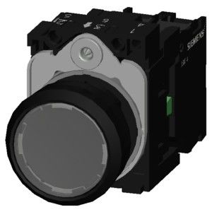 3SU1102-0AB70-1BA0 SIRIUS ACT Unidad completa de pulsador para botón plano iluminado de plástico