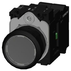 3SU1102-0AB70-3BA0 Botón plano iluminado de plástico de primavera clara momentánea SIRIUS ACT Botón de presión de unidad completa