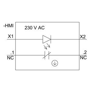 PLC 3SU1106-0AB20-1CA0 SIRIUS ACT Unidad completa Botón de presión Plástico iluminado momentáneo