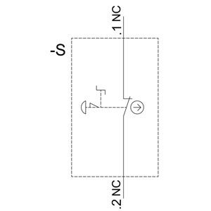 Parador de emergencia 3SU1150-1HB20-1CH0 Botón de presión brillante de metal para SIRIUS ACT Unidad completa