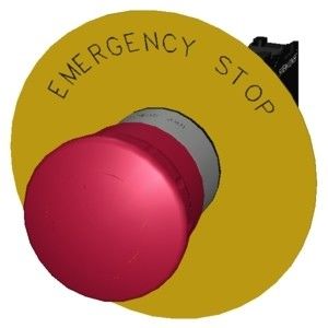 Para el bloqueo de emergencia, el botón 3SU1150-1HB20-1CG0
