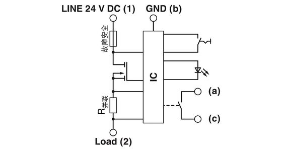 5 polos 24 V DC 2800906 CB E1 24DC/8A NO P Corruptor de circuito de equipos electrónicos