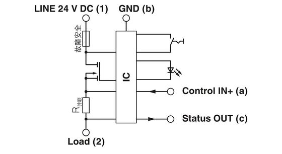 24 V de corriente continua 5 polos Número de interruptor de circuito de equipos electrónicos CB E1 2800926 24DC/6A S-C P