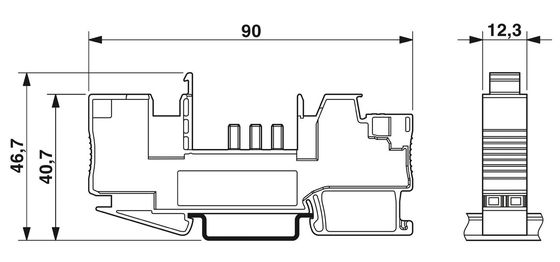 300 V Voltado nominal CB 1/6-2/4 PT-BE asiento perfecto para aplicaciones industriales