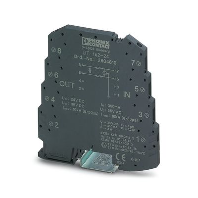 24 V DC 2804610 LIT 1X2-24 Protector de sobretensiones 2 Sistema de protección de polos