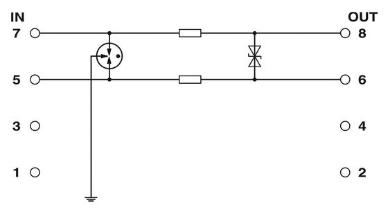 24 V DC 2804610 LIT 1X2-24 Protector de sobretensiones 2 Sistema de protección de polos