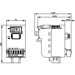 Tecnología avanzada PLC 3SU1400-1LK10-1AA1 SIRIUS ACT Profinet módulo de interfaz negro
