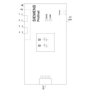 Tecnología avanzada PLC 3SU1400-1LK10-1AA1 SIRIUS ACT Profinet módulo de interfaz negro