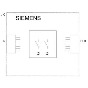 PLC fácil de usar 3SU1400-1MA10-1BA1SIRIUS ACT PROFINET con módulo de terminal 2DI negro