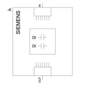 PLC fácil de usar 3SU1400-1MA10-1BA1SIRIUS ACT PROFINET con módulo de terminal 2DI negro