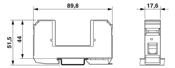 Grado profesional 2817741 VAL-MS BE Tipo 2 Base de protección contra sobretensiones con 2 polos