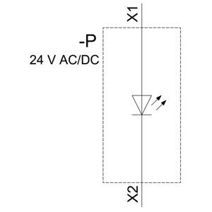 Modulo LED SIRIUS ACT de Siemens 3SU1401-1BB40-3AA0 con terminal fácil de cargar con resorte
