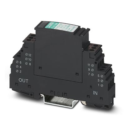 2819008 PT PE/S 1X2-24-ST Enchufe de protección contra sobretensiones con 2 polos y voltaje nominal 24 V CA