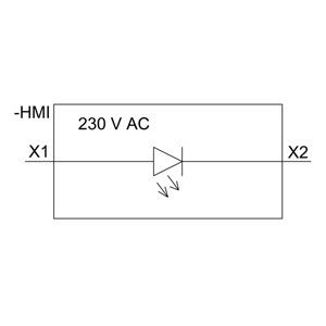 PLC 3SU1401-1BF20-1AA0 Módulo LED SIRIUS ACT con montaje frontal y terminal de tornillo