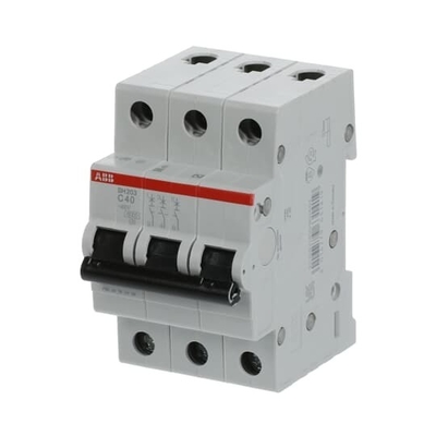 Interruptor de circuito en miniatura 3P SH203-C40 Frecuencia nominal Hz 50 Tensión nominal 220 40 A