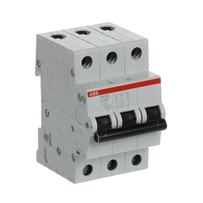 Interruptor de circuito en miniatura 3P SH203-C40 Frecuencia nominal Hz 50 Tensión nominal 220 40 A