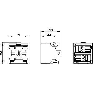 Performance 2DI LED PLC 3SU1401-1MC30-1CA1 SIRIUS ACT PROFINET módulo de terminales amarillo