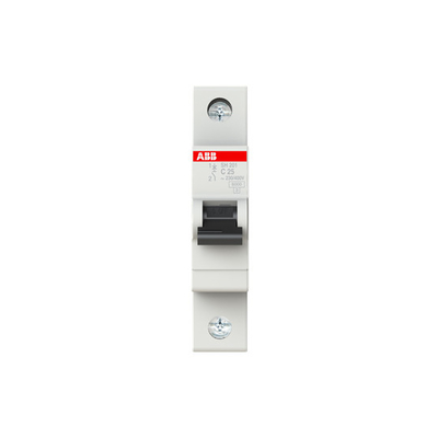 Protección del circuito MCB SH201-C25 Interruptor de circuito en miniatura 1P C 25 A con curva BCD C