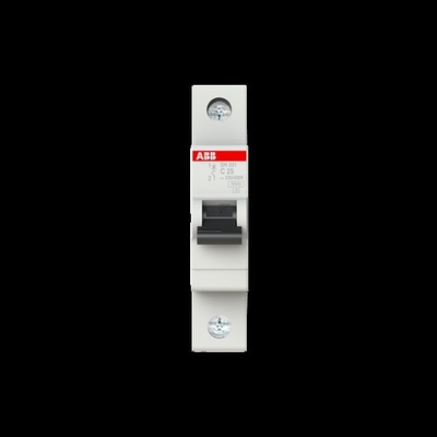 Protección del circuito MCB SH201-C25 Interruptor de circuito en miniatura 1P C 25 A con curva BCD C