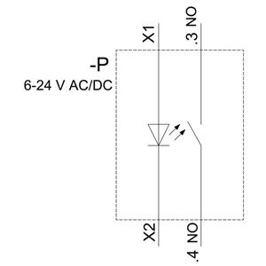 PLC 3SU1501-1AG40-1BA0 SIRIUS ACT Holder y módulo 3 Lugares A 6-24V AC/DC Terminal de tornillo 1NO