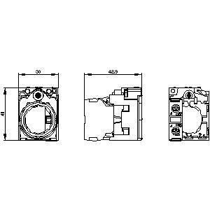 Contenedor universal de plástico para el módulo SIRIUS ACT 3SU1550-1AA10-1BA0