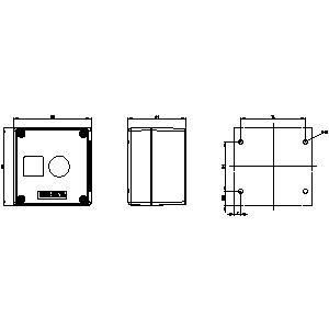 PLC 3SU1801-0AA00-0AB1 Revestimiento de plástico redondo de 22 mm para 1 dispositivo de mando de punto de control