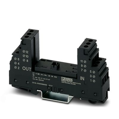 2839402 PT 4-BE Protector de sobretensiones Base Su solución de confianza para la protección de 1 poste