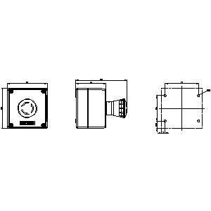 PLC 3SU1801-0NA00-2AA2 Revestimiento para 1 dispositivo de mando de punto de control en el suelo