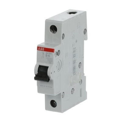 1P B 20 A Capacidad de rotura MCB SH201-B20 Disruptor de circuito en miniatura 20A Corriente nominal