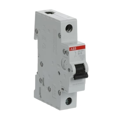1P B 20 A Capacidad de rotura MCB SH201-B20 Disruptor de circuito en miniatura 20A Corriente nominal