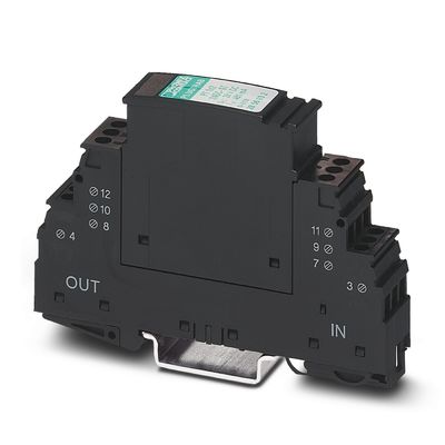 Protector contra sobretensiones de voltaje nominal de 48 V de CC Base 2856126 PT 1X2 F-BE con 1 polo