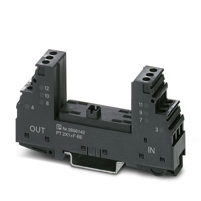 2856142 PT 2X1 F-BE Base de protección contra sobretensiones dentro de 1 polo y 24 V de voltaje nominal CA