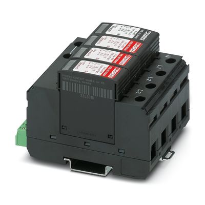 VAL-MS 320/3 1/FM-UD Protector contra sobretensiones tipo 2 con 4 polos y 320 V de voltaje nominal CA