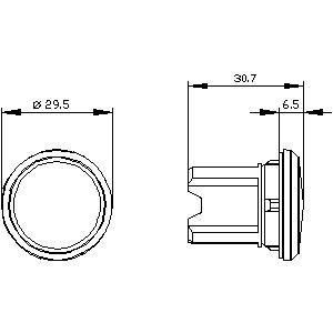 PLC 3SU1950-0FA80-0AA0 SIRIUS ACT Accesorios Plug de blanqueo ciego de metal gris brillante / plata