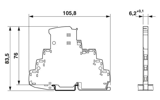 TTC-6-1X2-M-24DC-PT-I Protector contra sobretensiones de fácil instalación Voltagen nominal 24 V CC