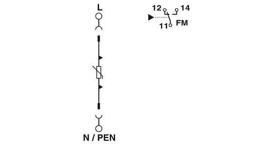 1 Polos 2868033 VAL-MS 60/FM Phoenix Tipo de contacto 2 Protector contra sobretensiones Polos de tensión nominal
