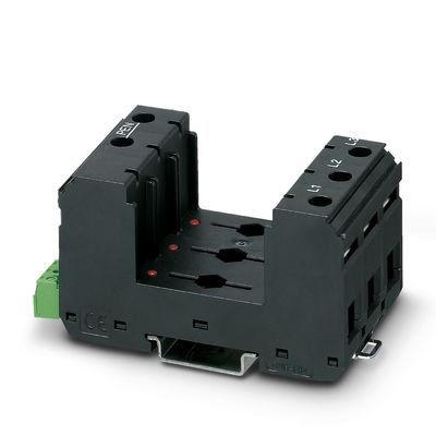 250 V AC VAL-MS/3 0-BE/FM Tipo 2 Base de protección contra sobretensiones con rendimiento de 3 polos