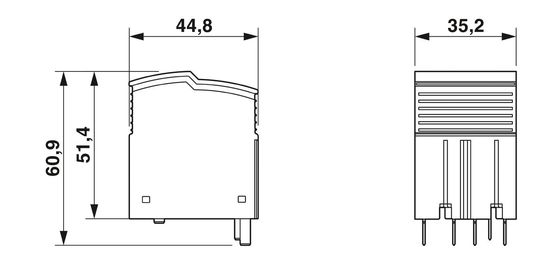 PLT-SEC-T3-3S-230-P Enchufe de protección contra sobretensiones tipo 3 con voltaje nominal de 230 V y 4 polos