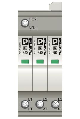 2905339 VAL-SEC-T2-3C-350-FM Protector contra sobretensiones de contacto de tipo 2 para Phoenix con 5-250 V CA
