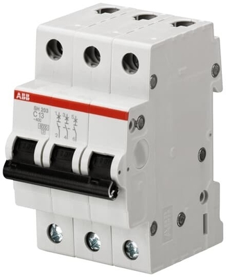 3P D 2A Capacidad de rotura MCB SH203-D2 Rompehielos en miniatura 50Hz Frecuencia nominal