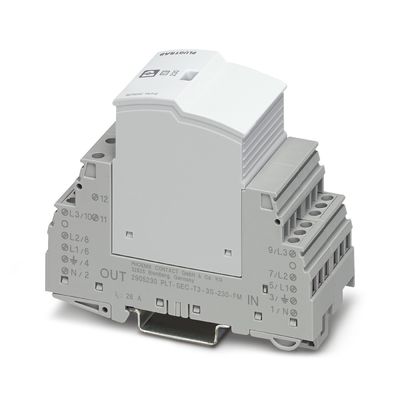 5V AC... 250V AC 125V DC 200mA DC 2905348 VAL-SEC-T2-1S-175-FM Protector contra sobretensiones de tipo 2