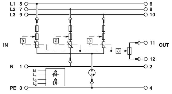 5V AC... 250V AC 125V DC 200mA DC 2905348 VAL-SEC-T2-1S-175-FM Protector contra sobretensiones de tipo 2