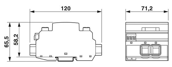 2905640 VAL-MB-T1/T2 1500DC-PV/2 V-FM Clase 1/2 Protector contra rayos y sobretensiones 4 polos