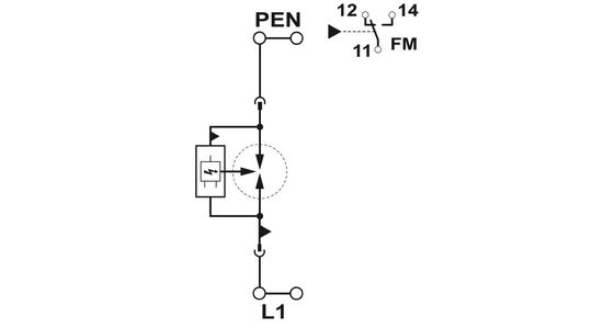 FLT-SEC-P-T1-1C-350/25-FM Protector contra sobretensiones de tipo 1 2 con voltaje nominal y 350/25-FM