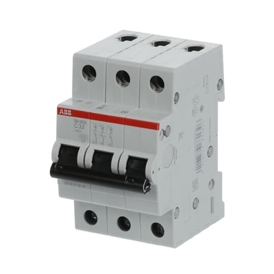 MCB SH203-C32 Interruptor de circuito en miniatura 3P C 32A Tensión nominal 220