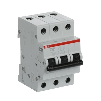 MCB SH203-C32 Interruptor de circuito en miniatura 3P C 32A Tensión nominal 220